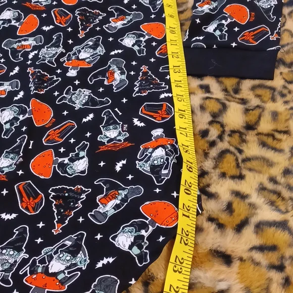 NWT KILLSTAR 2X SLEEPDRESS LONG-SLEEVED SUPER SOFT AND STRETCHY BLACK WITH ORANG - Picture 8 of 8